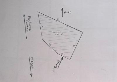 Terrain constructible - 418 m²