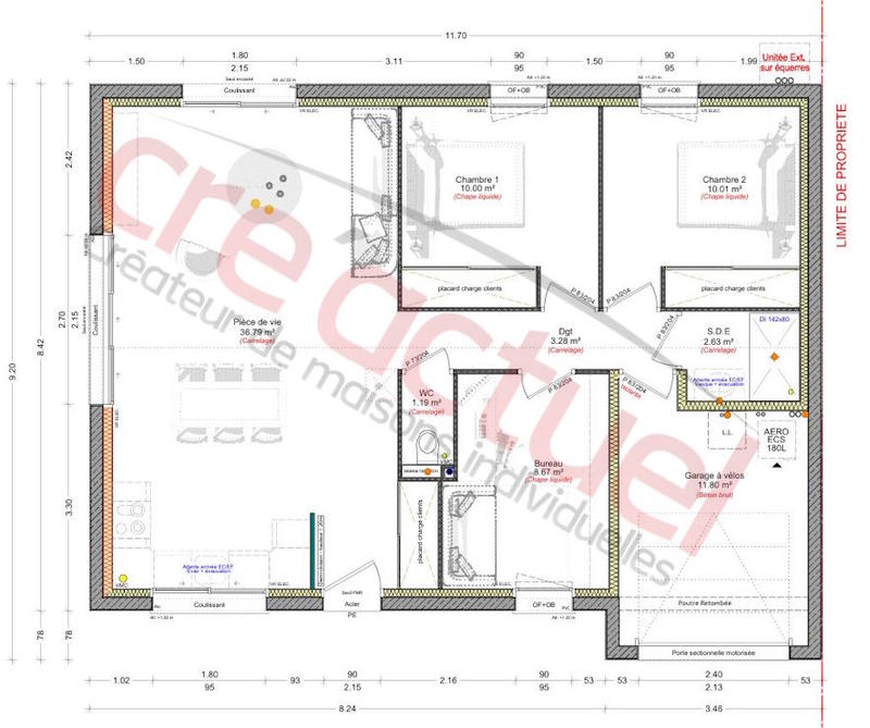 Maison - 72 m² - 5 pièces
