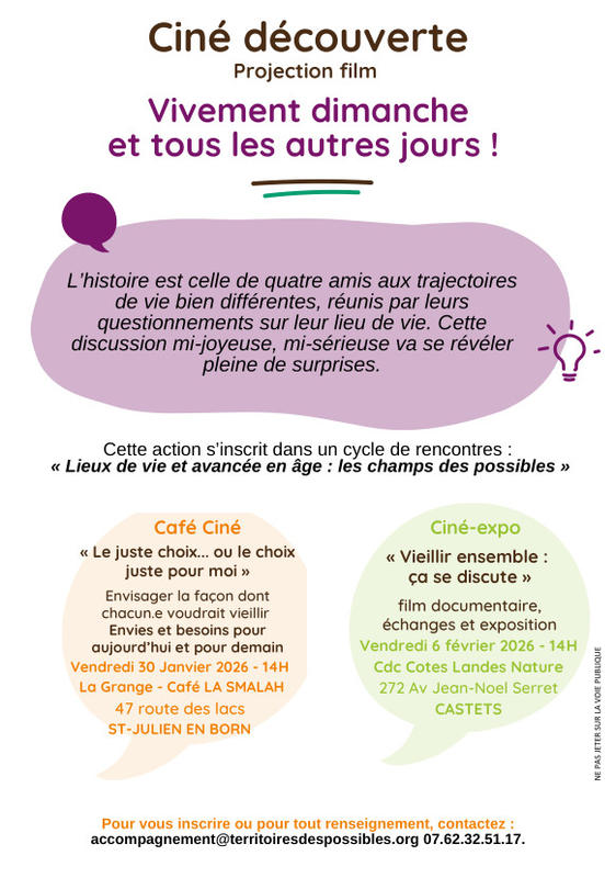 Ciné-expo « Vieillir ensemble : ça se discute »