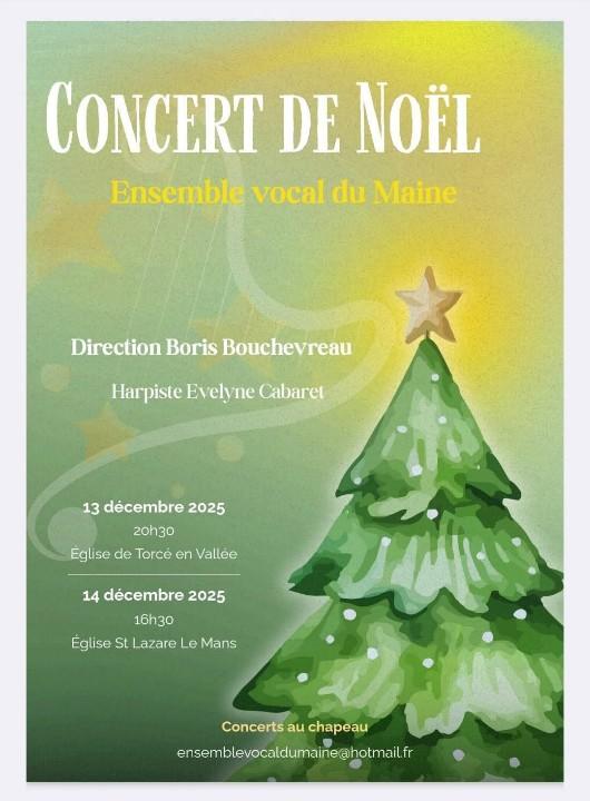 Concert de Noël - Ensemble vocal du Maine