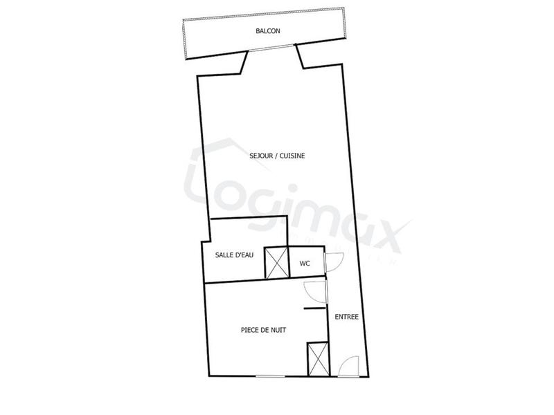 Appartement - 36 m² - 2 pièces