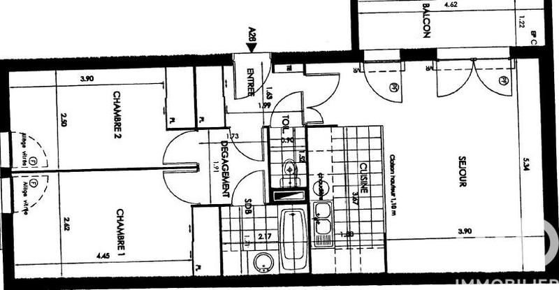 Appartement - 68 m² - 3 pièces