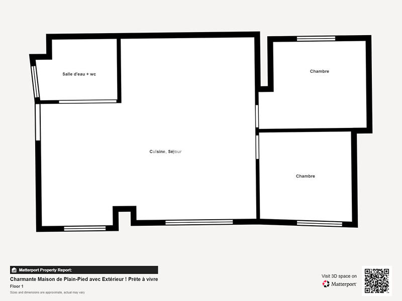 Maison - 50 m² - 3 pièces