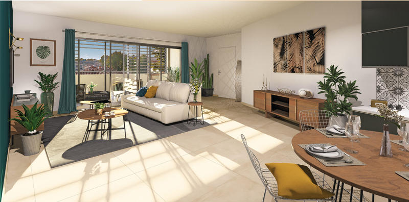 Appartement - 45 m² - 2 pièces