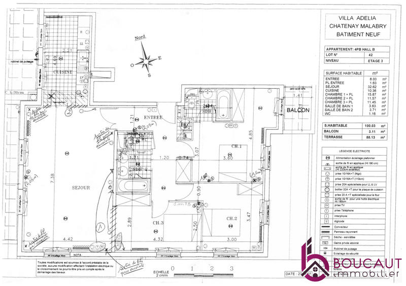 Appartement - 100 m² - 4 pièces