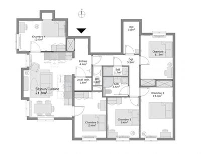 Appartement - 101 m²