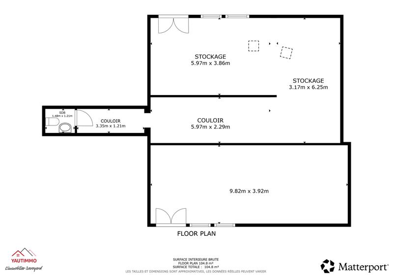 Appartement - 103 m² - 1 pièce