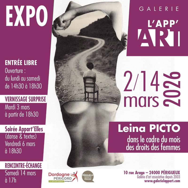 Exposition: Leina Picto - Galerie l'App'art