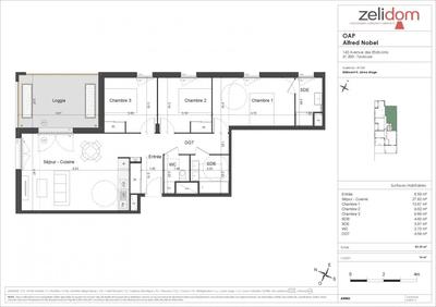 Appartement - 47 à 88 m² - 4 pièces