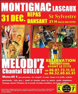 Repas du réveillon de la Saint Sylvestre à Montignac-Lascaux