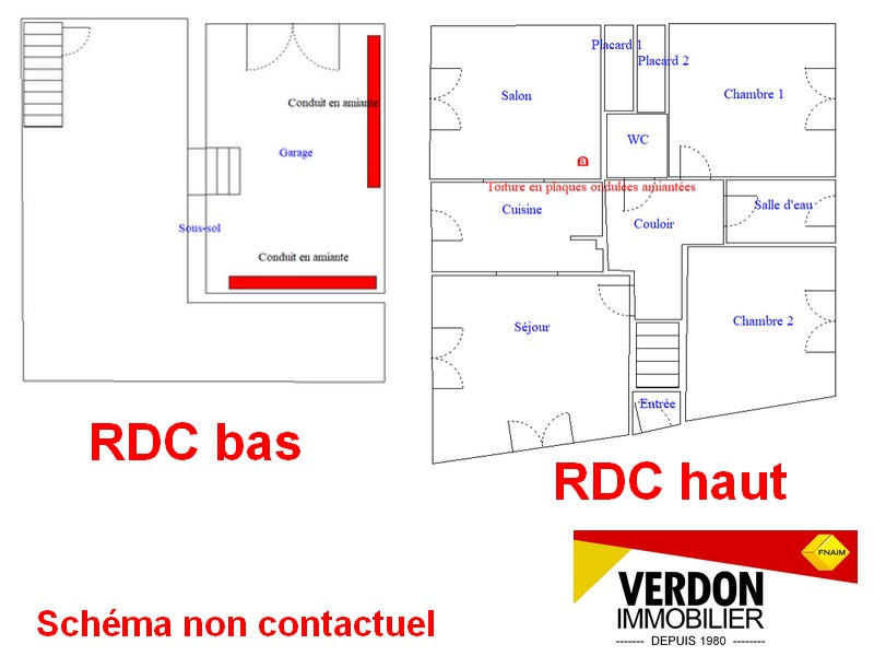 Maison de village - 62 m² - 3 pièces