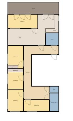 Chambre - 18 m² - 6 pièces