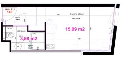 Appartement - 20 m² - 1 pièce