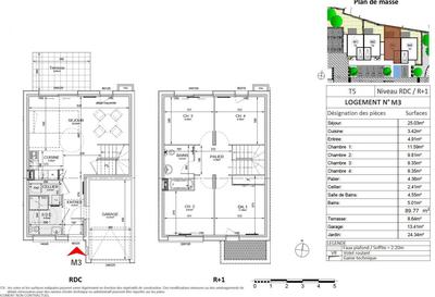 Appartement - 89 m² - 5 pièces