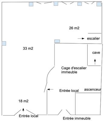 Local commercial - 135 m²
