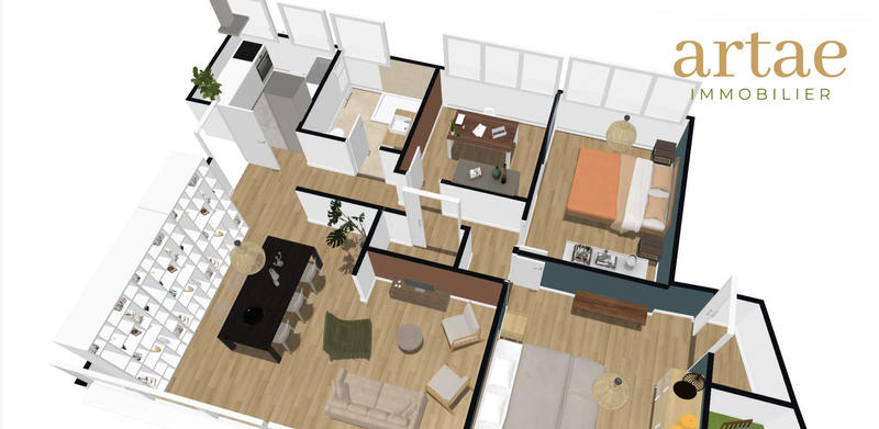 Appartement - 83 m² - 5 pièces