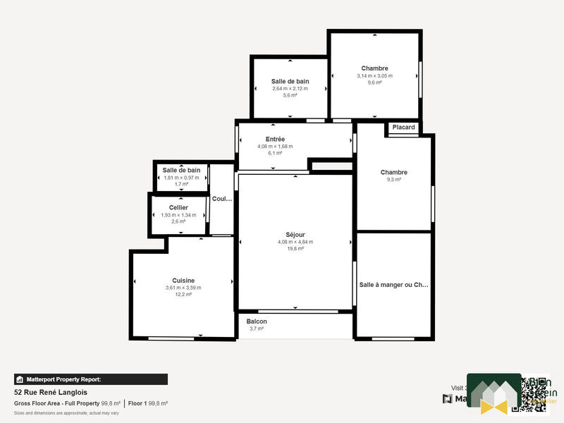 Appartement - 82 m² - 4 pièces