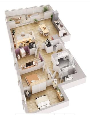 Appartement - 85 m² - 4 pièces