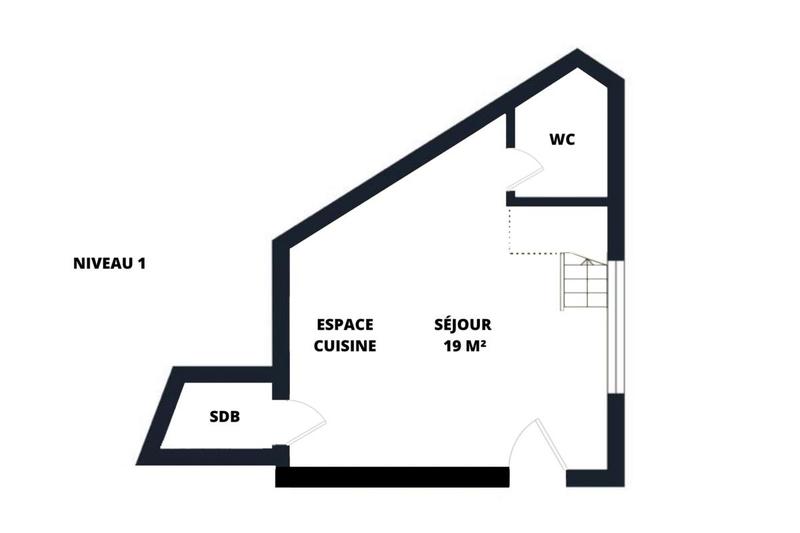Appartement - 40 m² - 2 pièces