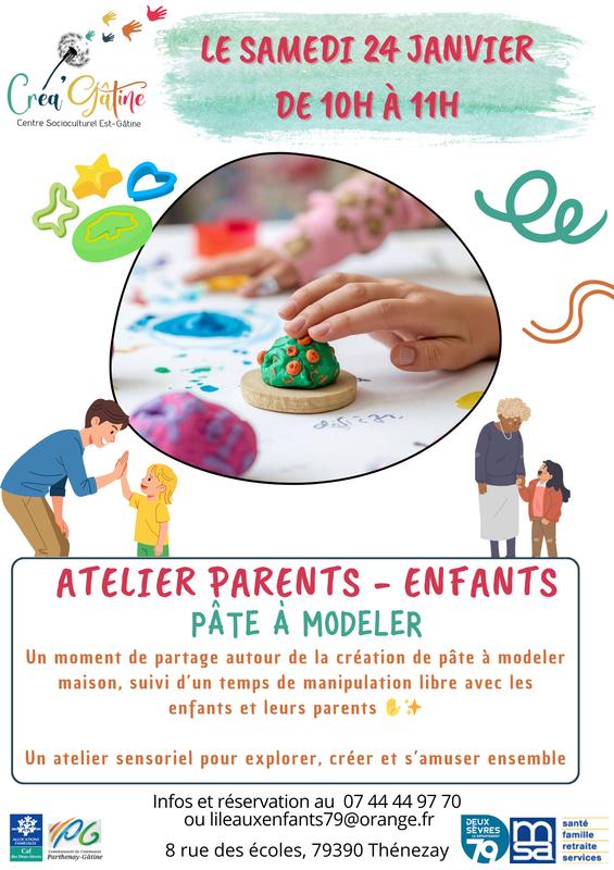 Ateliers parents-enfants : pâte à modeler