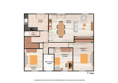 Maison - 108 m² - 5 pièces