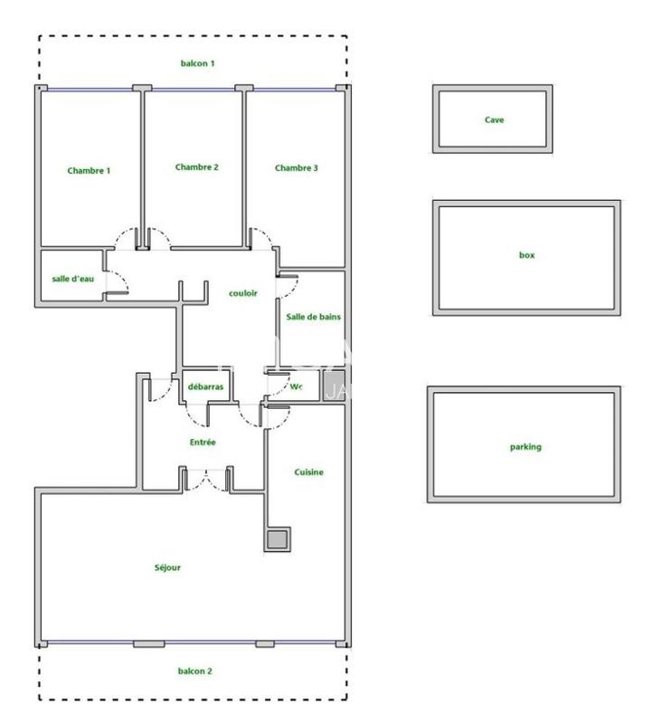 Appartement - 107 m² - 5 pièces