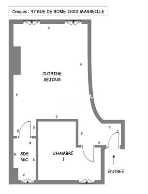 Appartement - 44 m² - 2 pièces