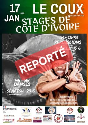 Stages Percussions et Danses Africaines