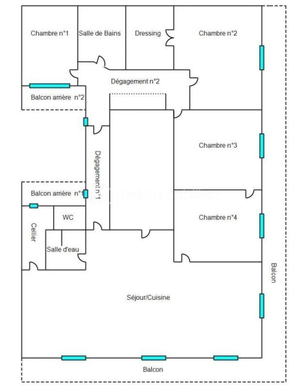 Appartement - 131 m² - 5 pièces