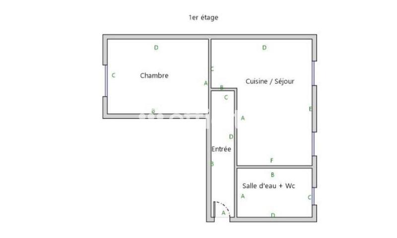 Appartement - 45 m² - 2 pièces