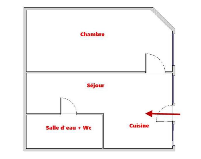 Appartement - 28 m² - 2 pièces
