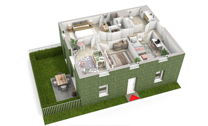 Appartement - 99 m² - 5 pièces