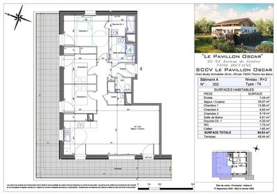 Appartement - 87 m² - 4 pièces