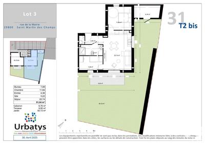 Appartement - 51 m² - 3 pièces