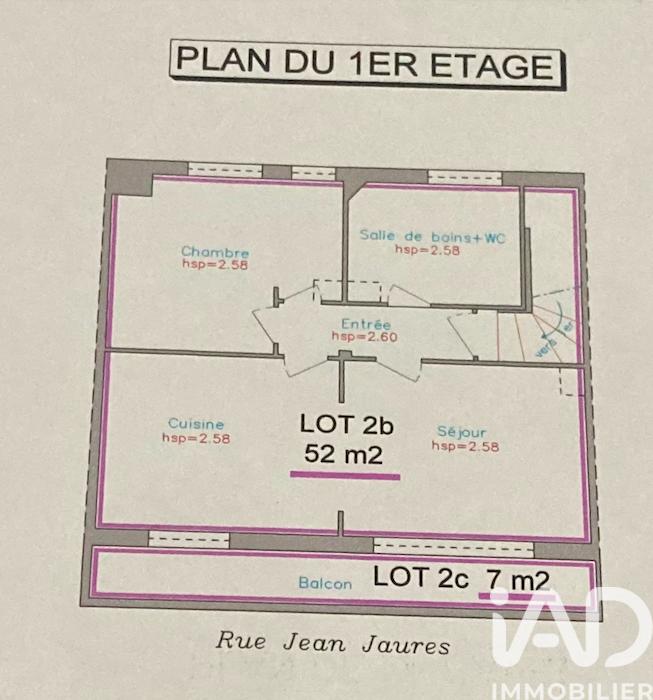 Appartement - 47 m² - 2 pièces