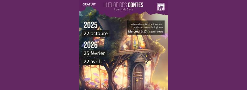 L'heure des contes à partir de 5 ans