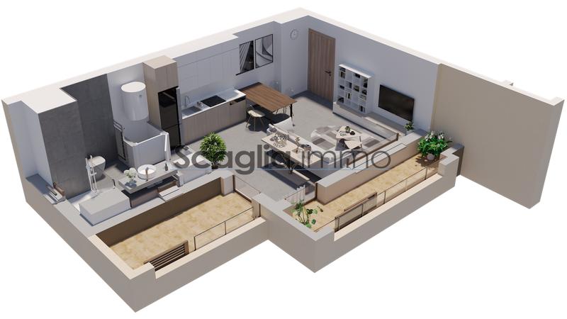 Appartement - 36 m² - 1 pièce