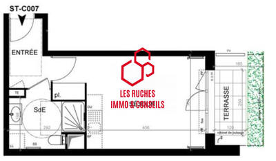 Appartement - 28 m² - 1 pièce