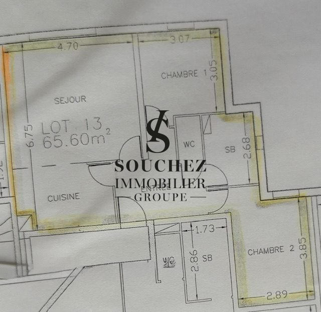 Appartement - 67 m² - 3 pièces