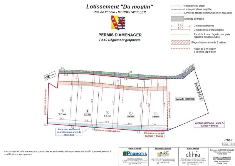 Terrain constructible - 961 m²