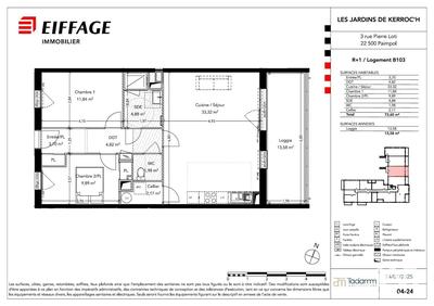 Appartement - 72 m² - 3 pièces
