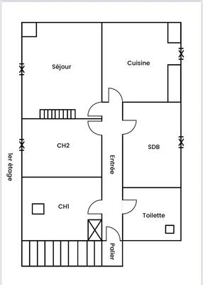 Appartement - 63 m² - 3 pièces