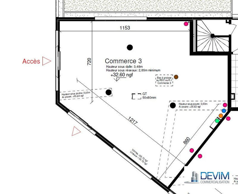 Local commercial - 155 m²