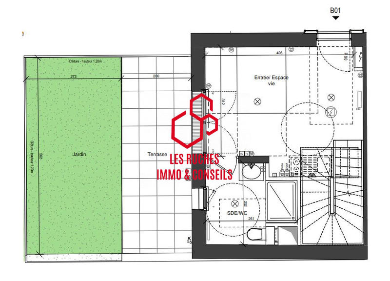 Duplex - 82 m² - 4 pièces