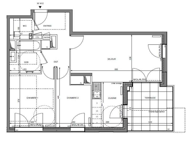Appartement - 65 m² - 3 pièces