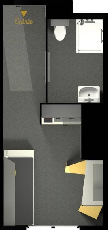 Studio - 18 m² - 1 pièce