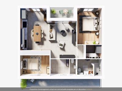 Appartement - 73 m² - 3 pièces