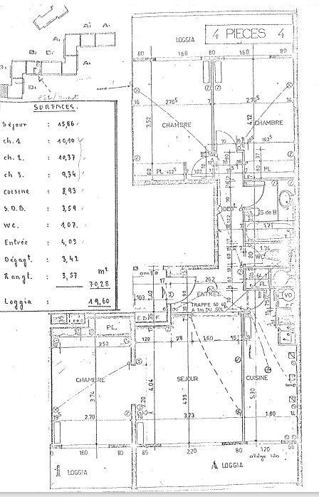 Appartement - 72 m² - 4 pièces