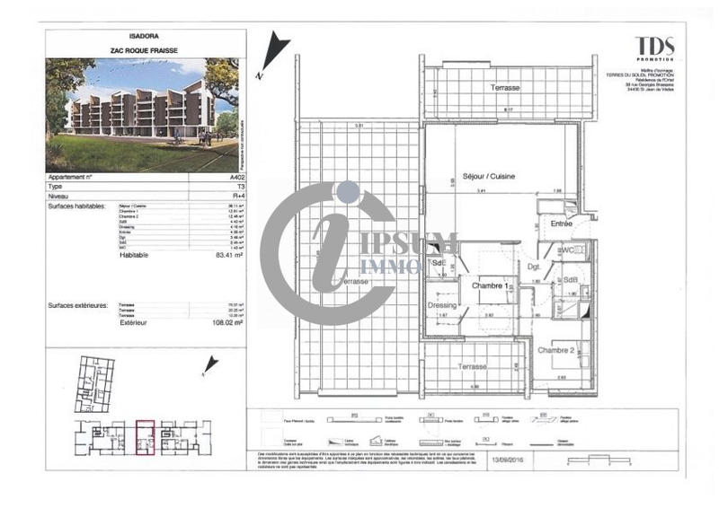 Appartement - 83 m² - 3 pièces