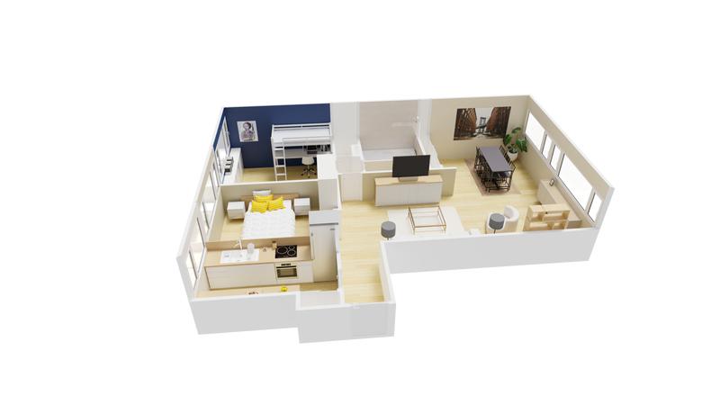 Appartement - 71 m² - 3 pièces